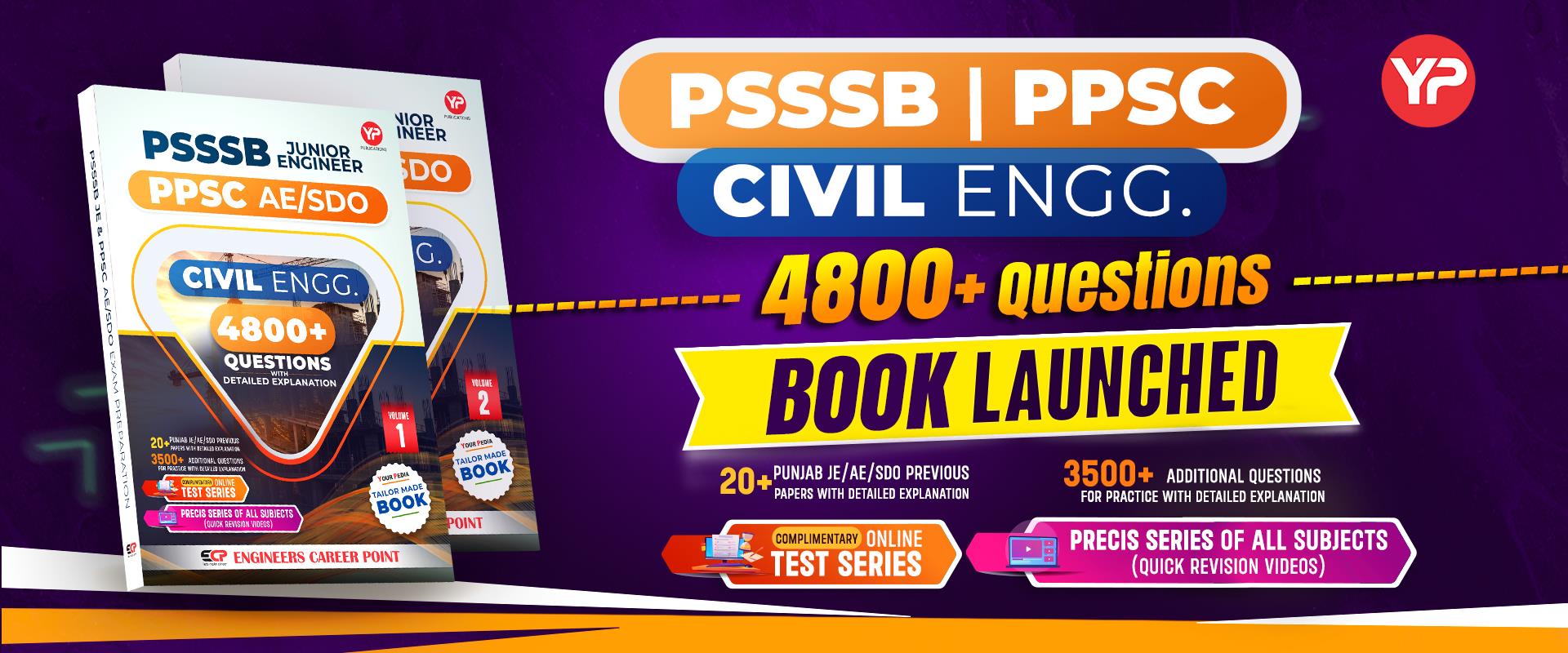 PSSSB PSSC Book for Civil engineering Exam