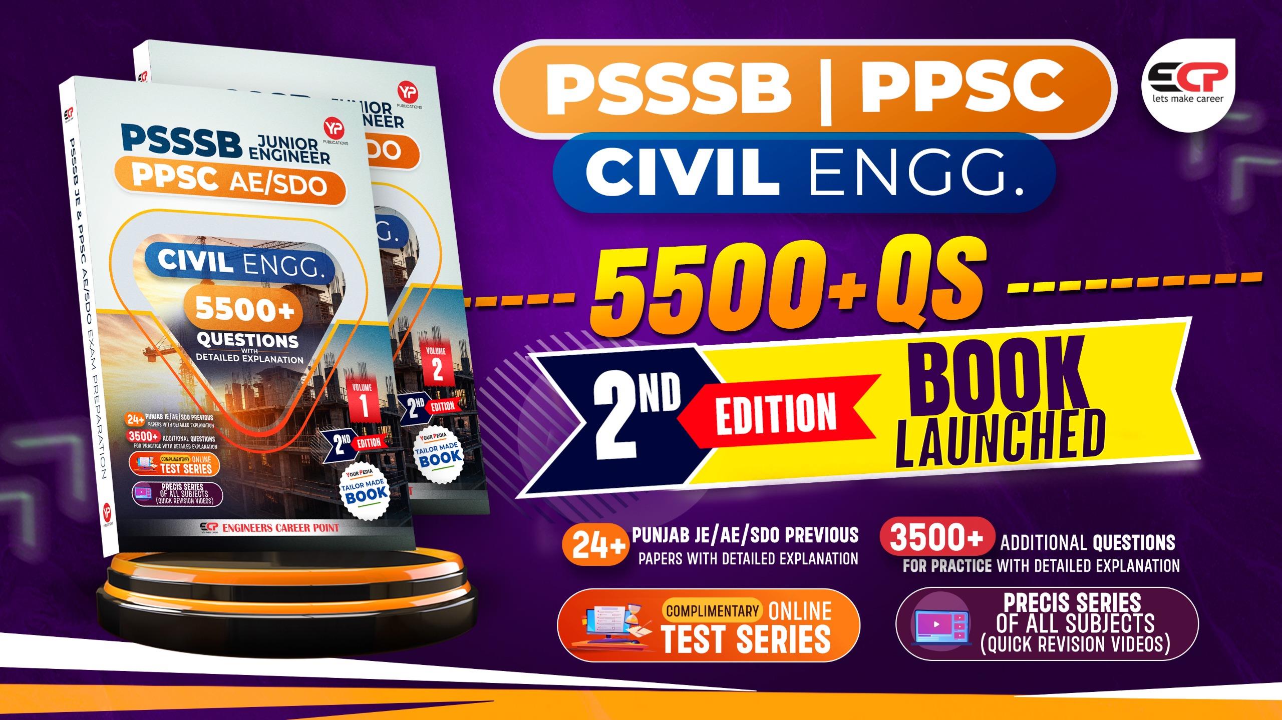 PSSSB PSSC Book for Civil engineering Exam
